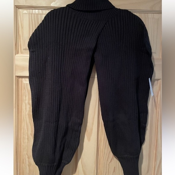 Eloquii Turtleneck Sweater scarf black size 26/28 new - Picture 2 of 4